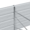 vidaXL Strat înălțat de grădină argintiu 480x40x45 cm oțel galvanizat