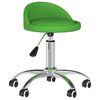 vidaXL Scaune de sufragerie pivotante 4 buc. piele artificială verde