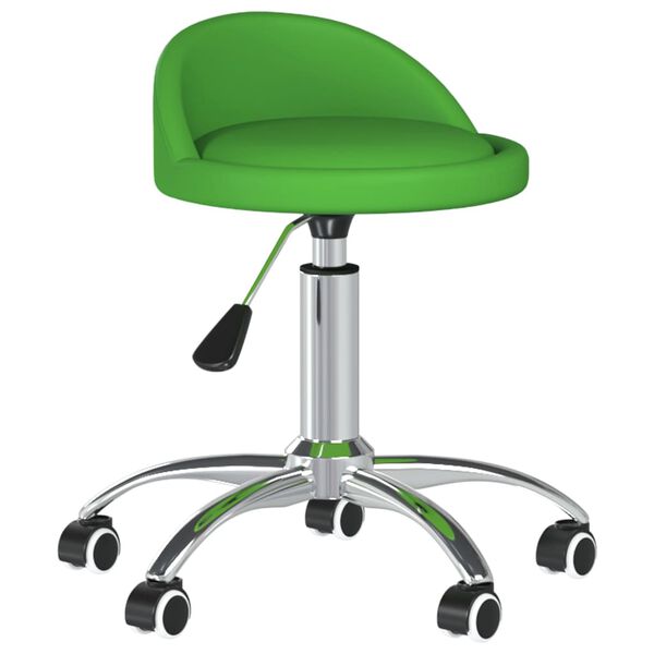vidaXL Scaune de sufragerie pivotante 4 buc. piele artificială verde