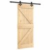 vidaXL Ușă glisantă 85 x 210 cm Lemn de Pin Solid (Nefinisat)