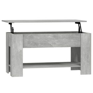 vidaXL Măsuță de cafea, gri beton, 101x49x52 cm, lemn prelucrat