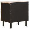 vidaXL Dulap de noapte 2 pcs Alb 40 x 33 x 46 cm Lemn de mango solid