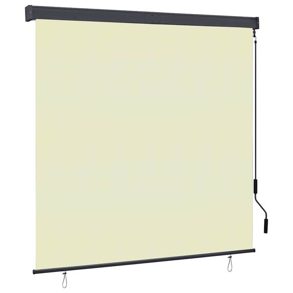 vidaXL Jaluzea tip rulou de exterior, crem, 160 x 250 cm