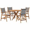 vidaXL Set mobilier de grădină, 5 piese, lemn masiv de acacia