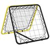 vidaXL Plasă de ricoșeu fotbal dublă, reglabilă, galben/negru, oțel