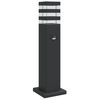 vidaXL Lampă exterioară de podea cu senzor, negru, 50 cm, aluminiu