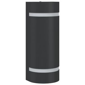 vidaXL Lampă exterioară de perete, negru, aluminiu turnat sub presiune