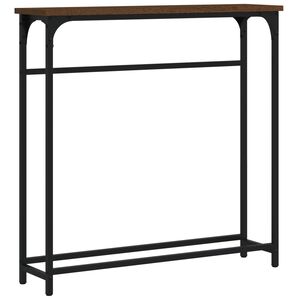 vidaXL Masă consolă, stejar maro, 75x19,5x75 cm, lemn prelucrat