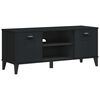 vidaXL Bancă de pantofi &bdquo;VIKEN&rdquo;, negru, 106x35x45 cm, lemn prelucrat
