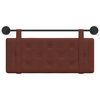 vidaXL Cap de pat suspendat Pe perete Maro Lucios 100 cm PU antic