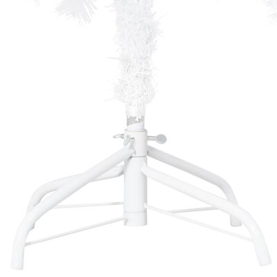vidaXL Pom de Crăciun artificial cu ramuri groase, alb, 150 cm, PVC