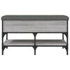 vidaXL Bancă de pantofi, gri sonoma, 82x42x45 cm, lemn prelucrat