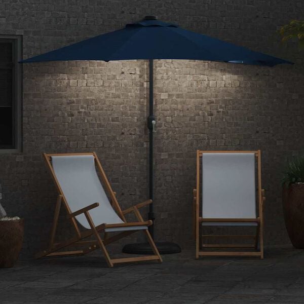 vidaXL Parasol de Grădină Albastru azur 294 x 150 x 224 cm