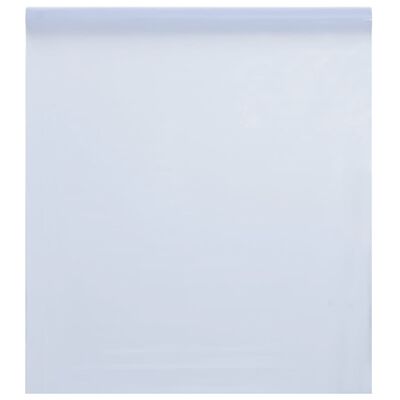 vidaXL Folie fereastră, statică/mată, alb transparentă, 45x1000cm, PVC