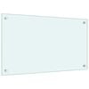 vidaXL Panou antistropi de bucătărie, culoare lapte, 70x40 cm, sticlă securizată