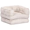 vidaXL Fotoliu puf modular, bej, material textil