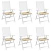 vidaXL Perne scaune grădină 6 buc. bej 40x40x4 cm țesătură Oxford