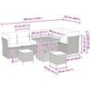 vidaXL Set de canapele pentru grădină 9 pcs Bej poliratan