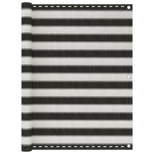 vidaXL Paravan pentru balcon, antracit și alb, 120 x 500 cm, HDPE