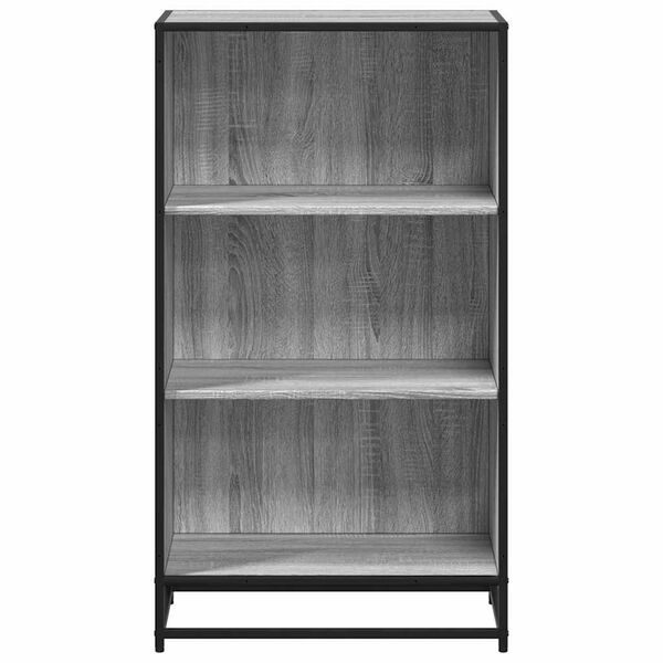 vidaXL Bibliotecă, gri sonoma, 60x35x107,5 cm, lemn prelucrat