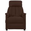 vidaXL Fotoliu de masaj electric, maro, piele ecologică