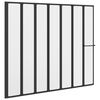 vidaXL Paravan de duș Negru 168 x 140 cm Aluminiu
