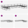 vidaXL Set de canapele de exterior 10 pcs natural Lemn Solid de Acacia