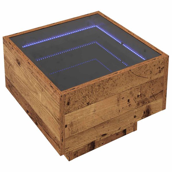 vidaXL Masă de cafea Lemn vechi 40 x 40 x 30 cm Lemn compozit