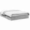 vidaXL Cadru de pat cu sertare gri sonoma 120x190 cm lemn prelucrat