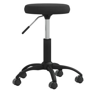 vidaXL Taburet de masaj, negru, catifea