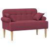 vidaXL Canapea cu capitonaj butonat Roșu Vin 120 x 65 x 79 cm Țesătură