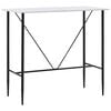 vidaXL Masă de bar, alb, 120 x 60 x 110 cm, MDF
