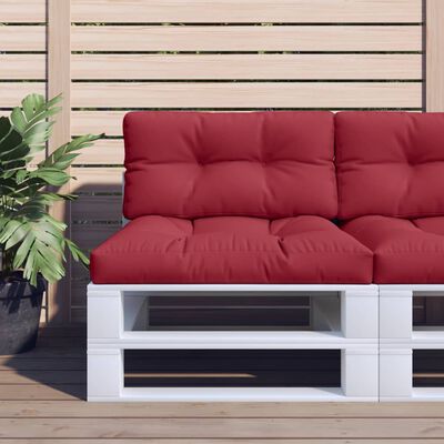 vidaXL Pernă canapea din paleți, roșu vin, 80 x 40 x 12 cm