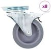 vidaXL Roți pivotante, 8 buc., 75 mm