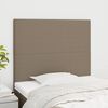 vidaXL Tăblie de pat gri taupe 80x5x118/128 cm, material textil