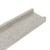 vidaXL Rafturi de perete, 2 buc., gri beton, 115x9x3 cm
