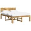 vidaXL Cadru de pat dublu cu spătar ROSTOCK Alb 120 x 190 cm