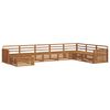 vidaXL Seturi de canapele 8 pcs natural Lemn Solid de Acacia