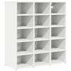 vidaXL Dulap pentru pantofi 77,5 x 30 x 83,5 cm Lemn prelucrat Alb