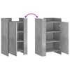 vidaXL Dulap, gri beton, 45x35x75 cm, lemn prelucrat