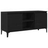vidaXL Cabinet TV Stejar Negru 102 x 35 x 50 cm Lemn compozit