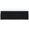 vidaXL Pat box spring cu saltea, negru, 140x190 cm, textil