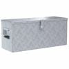 vidaXL Cutie din aluminiu, 76,5 x 26,5 x 33 cm, argintiu