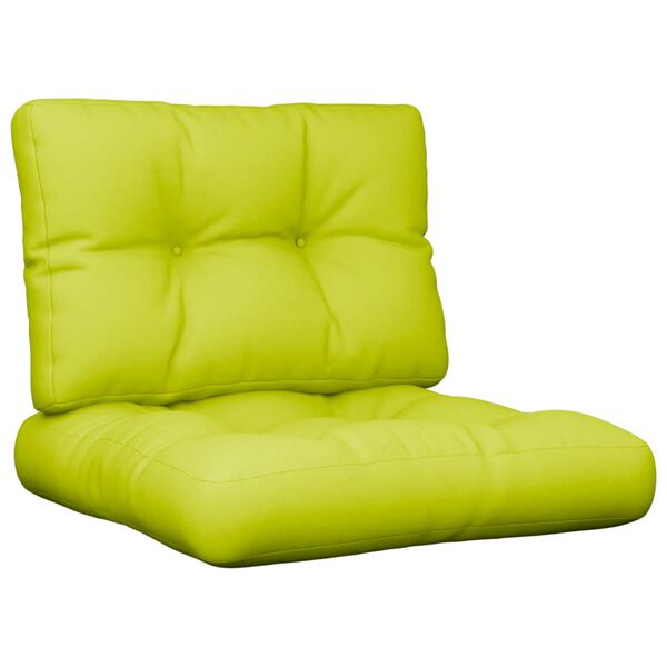 vidaXL Perne de paleți, 2 buc, verde aprins, material textil