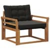 vidaXL Set de canapele de exterior Lemn solid de Acacia și Textilene