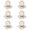 vidaXL Capace st&acirc;lpi tip glob, 6 buc., 101x101 mm, oțel inoxidabil