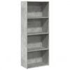 vidaXL Bibliotecă, gri beton, 60x30x152 cm, lemn prelucrat