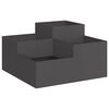 vidaXL Vază pentru Grădină Negru 80 x 80 x 48 cm Oțel
