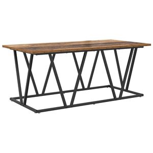 vidaXL Masă de cafea Lemn Vechi 100 x 50 x 40 cm Lemn aranjat și metal