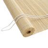 vidaXL Rulou textil natural 110 x 220 cm Bambus